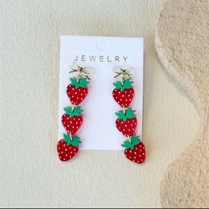 Charming Strawberry Earrings